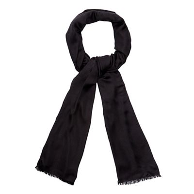 Black reversible pashmina scarf